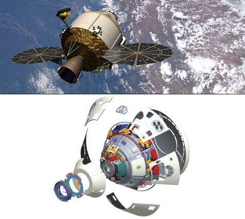 Внешне схожий с Apollo корабль Orion будет вмещать максимум шестерых астронавтов. Но численность экипажа в "астероидной" миссии наверняка будет меньшей (иллюстрации Lockheed Martin).