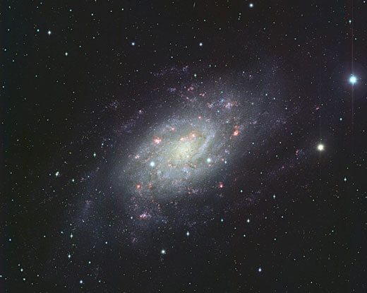 Спиральная галактика NGC 2403. Фото с сайта Subaru Telescope